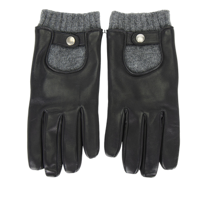 Mulberry Mens Biker Gloves, front view